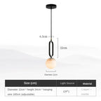 Copper Studio - Real Natural Marble Pendant Light