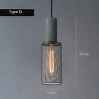 Hearth Gallery Loft Cement Pendant Lamp