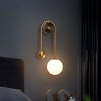 Dawn Opal - Modern Nordic Gold Wall Sconces