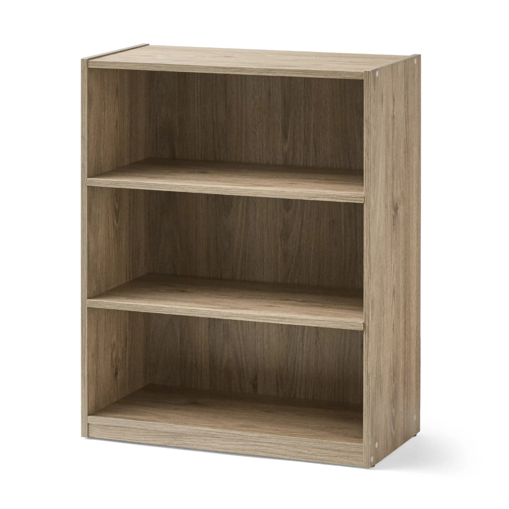 Seafoam Kettle Studio - Living Room Shelves Wood Storage Shelves Three Tier Shelf