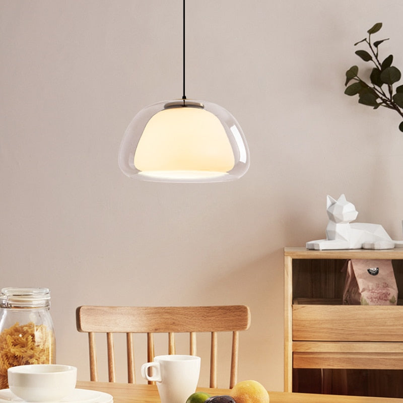 Sand Lily - Jelly Globe Pendant Light Modern Pendant Light Dome Pendant Light