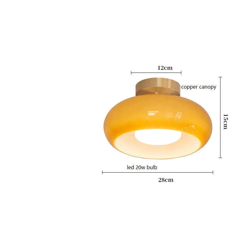 Linen Orchard - Copper Pendant Light Fixtures Bauhaus Lighting