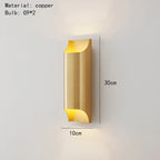 Meadow Hearth - Modern Brass LED Wall Lamp Foyer