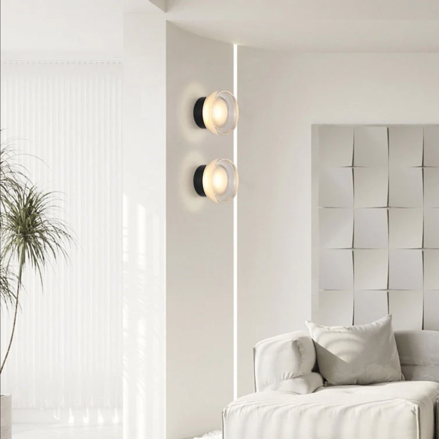 Silver Field - Dome Wall / Ceiling Light