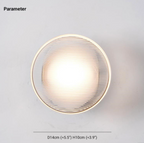 Silver Field - Dome Wall / Ceiling Light