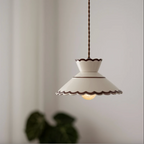 Birch Echo – Hand-Painted Ceramic Pendant Light
