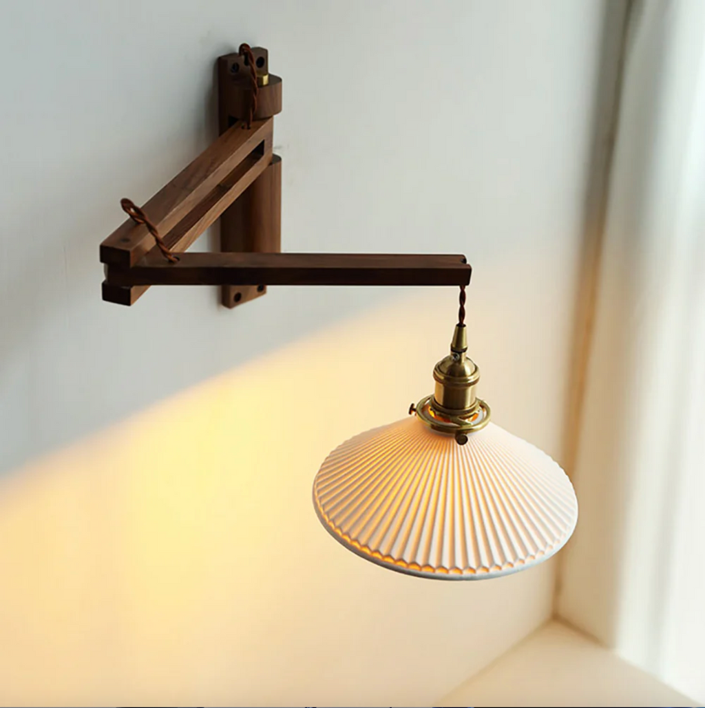 Drift Haven – Adjustable Wood Wall Light