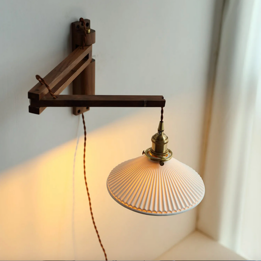 Drift Haven – Adjustable Wood Wall Light