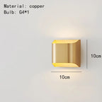 Meadow Hearth - Modern Brass LED Wall Lamp Foyer