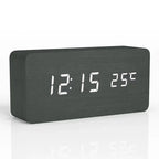 Felix - AuraBlock Wooden Digital Alarm Clock