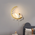 Hazel Crescent - Moon Nursery Light Fixture Childrens Lighting