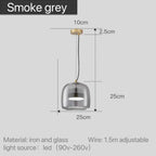 Maple Stone - Modern Nordic Glass Pendant Light