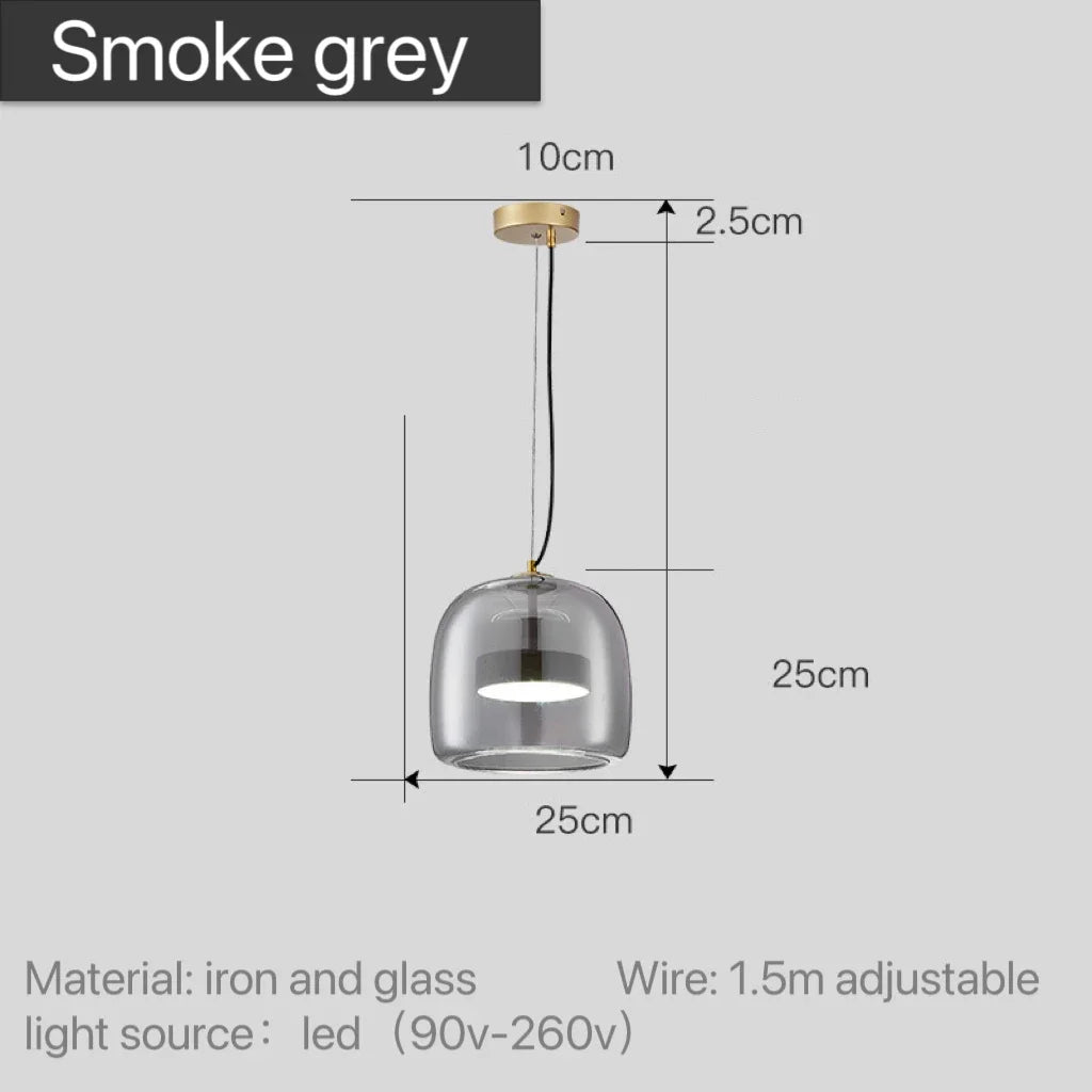 Maple Stone - Modern Nordic Glass Pendant Light