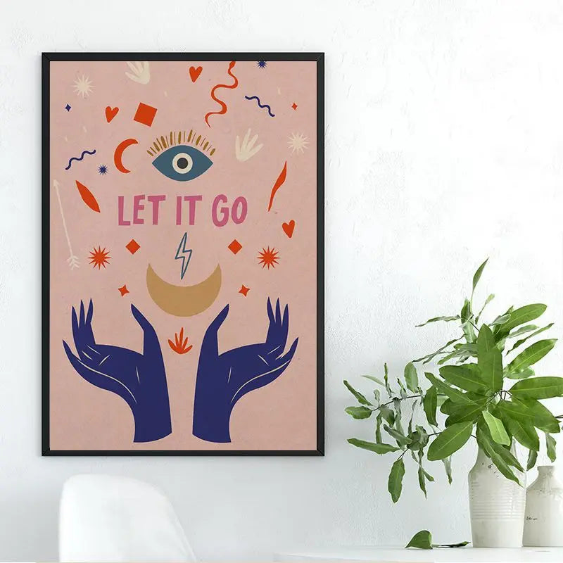 Linden - Abstract Eye Quotes Canvas Art