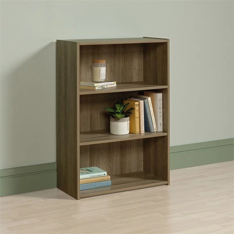 Ivory Moss - Wood Shelves Living Room Shelves Display Shelves 3 Shelf Bookcase