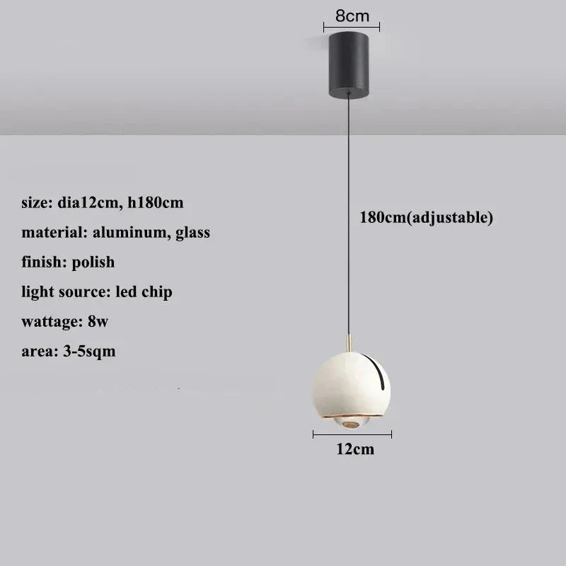 Bright Opal - Modern Adjustable LED Pendant Light
