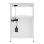 Dawn Corner - Modern 3 Drawer Nightstand with Charging Station
