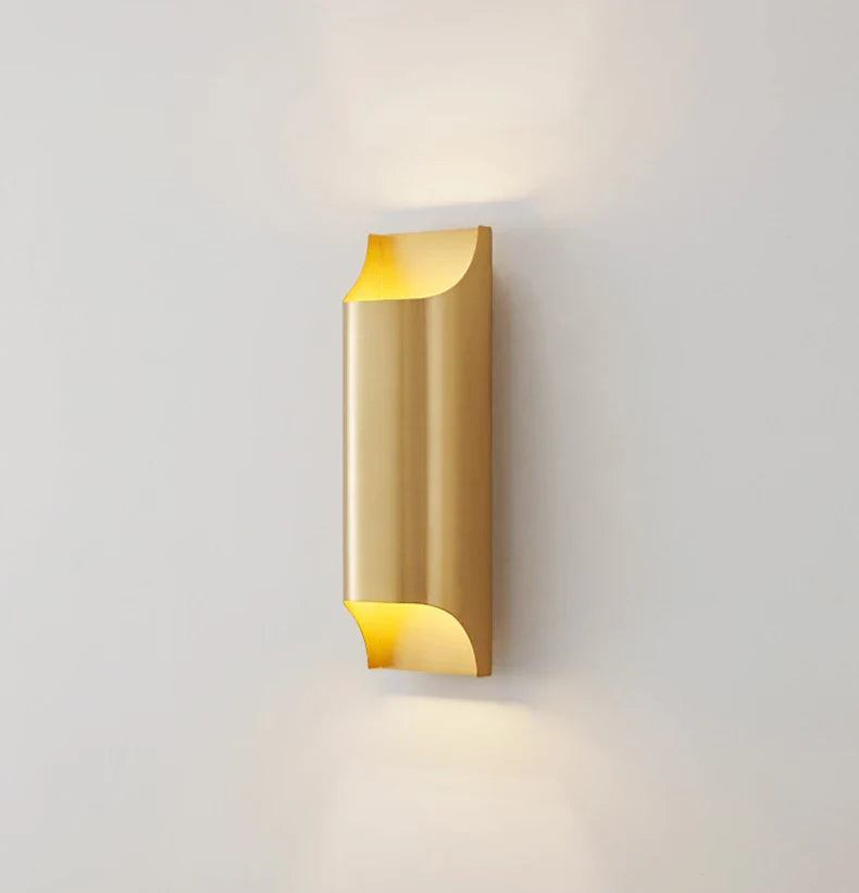 Meadow Hearth - Modern Brass LED Wall Lamp Foyer
