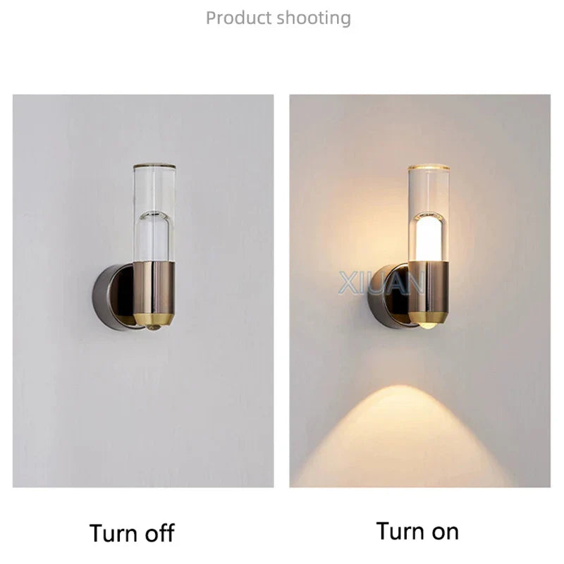 Cobalt Crescent Cedar - Nordic Bedside Wall Light Rotatable