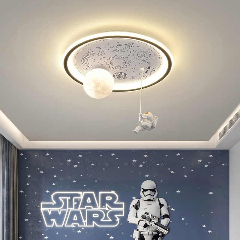 Cedar Ridge - Space Flush Mount Light Childrens Lighting