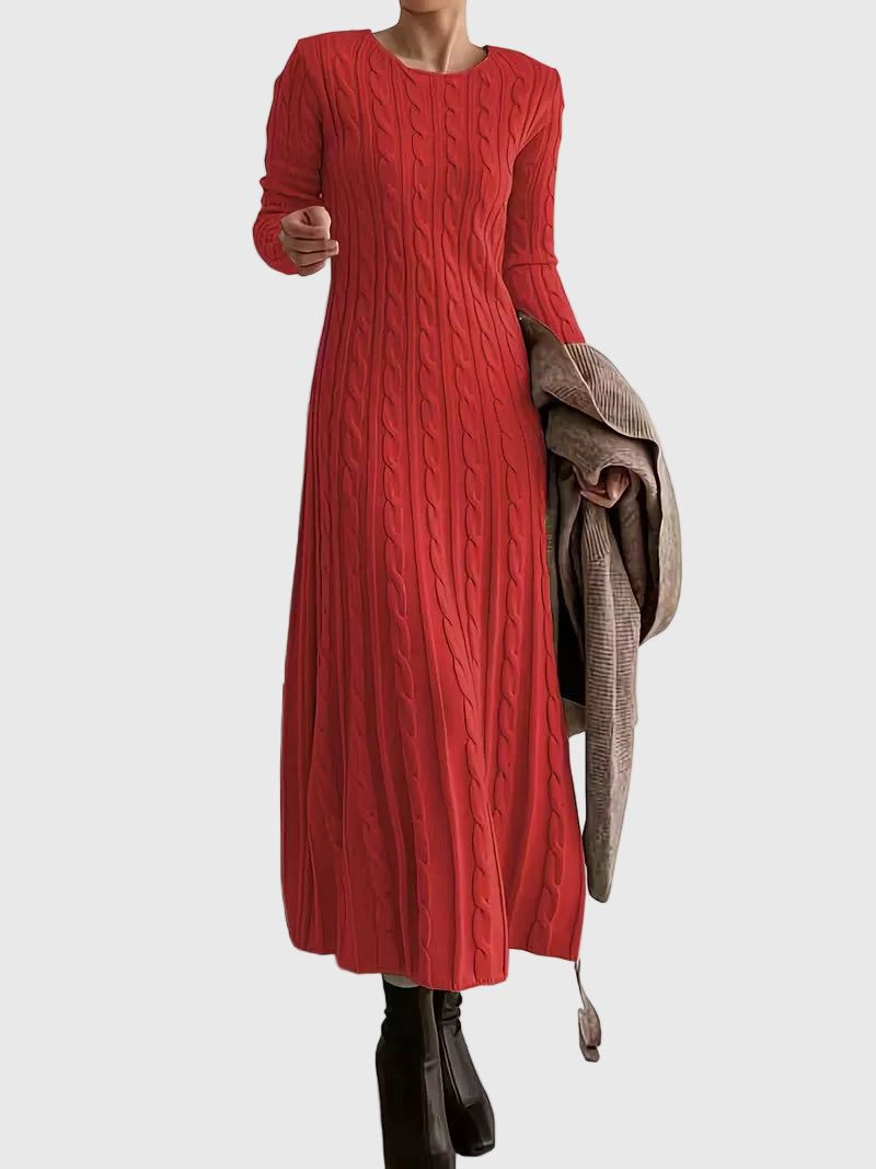 long sleeve a line sweater dress Selene Cable Knit Maxi – Crew Neck A-Line Sweater, Red / XL It’s that rare mix Size:40 EU/ 7 US Elegant Spaghetti Strap Summer Long Ivory Prom Dresses