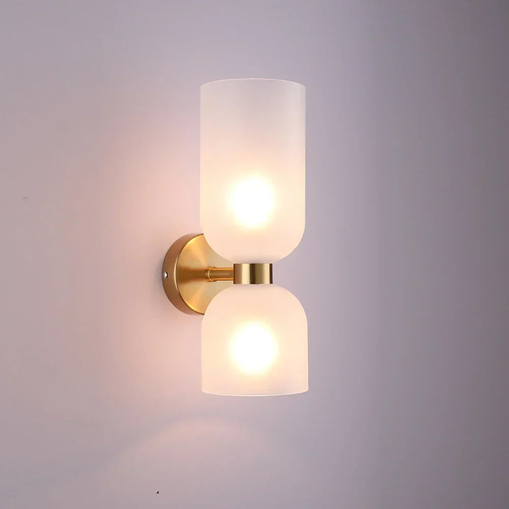 Copper Ember Birch – Nordic Modern Glass Wall Light Fixture