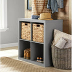 Silent Velvet - Cube Drawer Organizer Cubicle Storage Wood Shelves