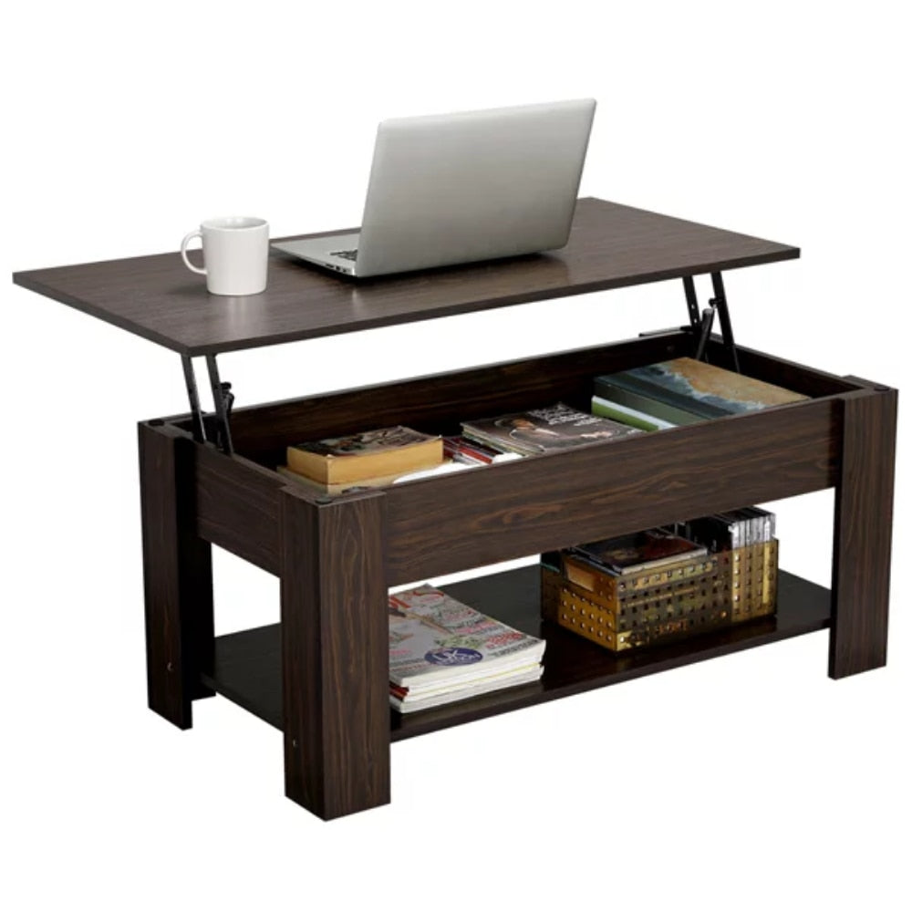 Ivory Kettle - Lift Top Coffee Table with Storage Square Coffee Table with Storage