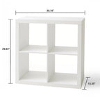 Silent Velvet - Cube Drawer Organizer Cubicle Storage Wood Shelves
