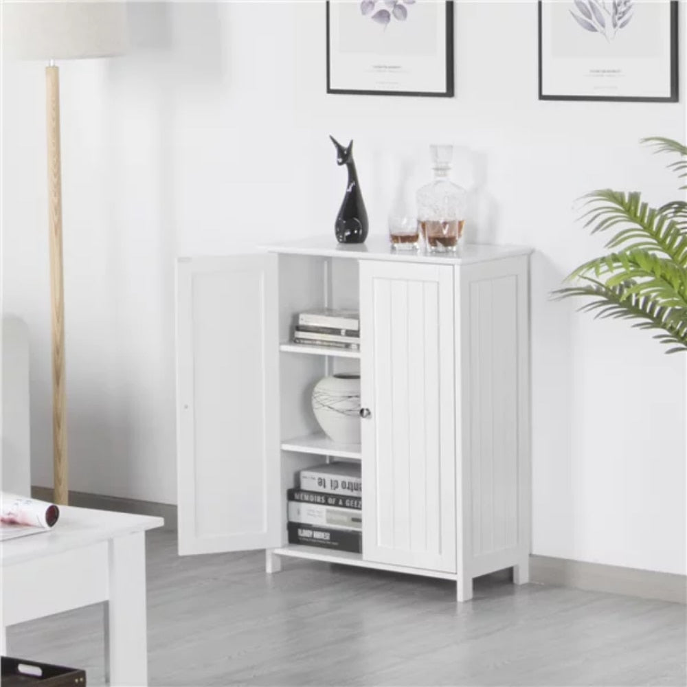 Pine Opal - Wooden Double Door Bathroom Floor Cabinet