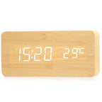Felix - AuraBlock Wooden Digital Alarm Clock