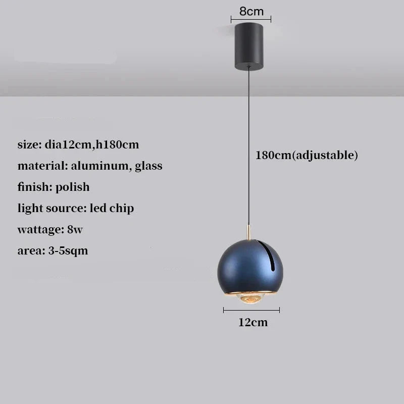 Bright Opal - Modern Adjustable LED Pendant Light