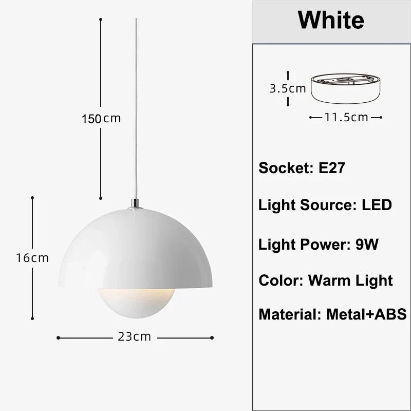 Seafoam Bay – Bauhaus Pendant Light Flowerpot