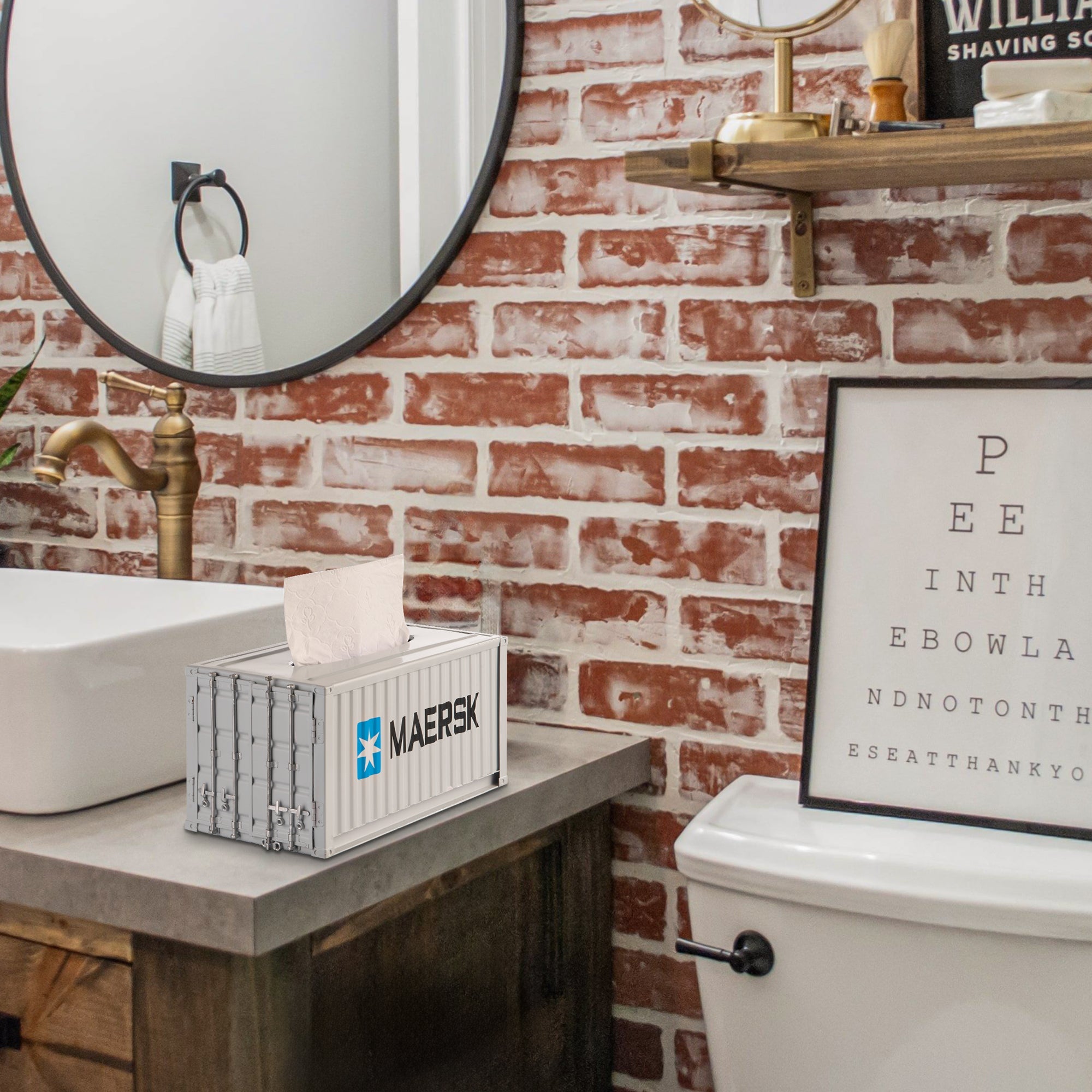 Leif - Shipping Container Tissue Box