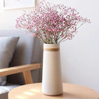 Cobalt Springs Springs - Modern White Vase with Hemp Rope