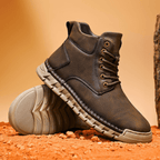 Tim Suede Lace-Up Ankle Boots – Stitched Rugged Casual Footwear