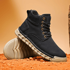 Tim Suede Lace-Up Ankle Boots – Stitched Rugged Casual Footwear