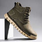 Tim Suede Lace-Up Ankle Boots – Stitched Rugged Casual Footwear