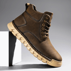 Tim Suede Lace-Up Ankle Boots – Stitched Rugged Casual Footwear