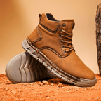 Tim Suede Lace-Up Ankle Boots – Stitched Rugged Casual Footwear