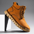 Tim Suede Lace-Up Ankle Boots – Stitched Rugged Casual Footwear