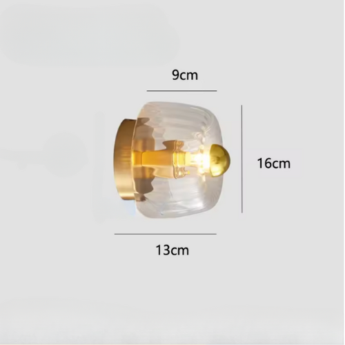 Midnight Orchard – Glass Sunburst Wall Light Bauhaus Furniture