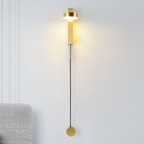 Harbor Spruce - Gold Wall Lamp with Dimmer Switch