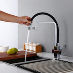 Ivory Haven - Black Chrome Kitchen Faucet