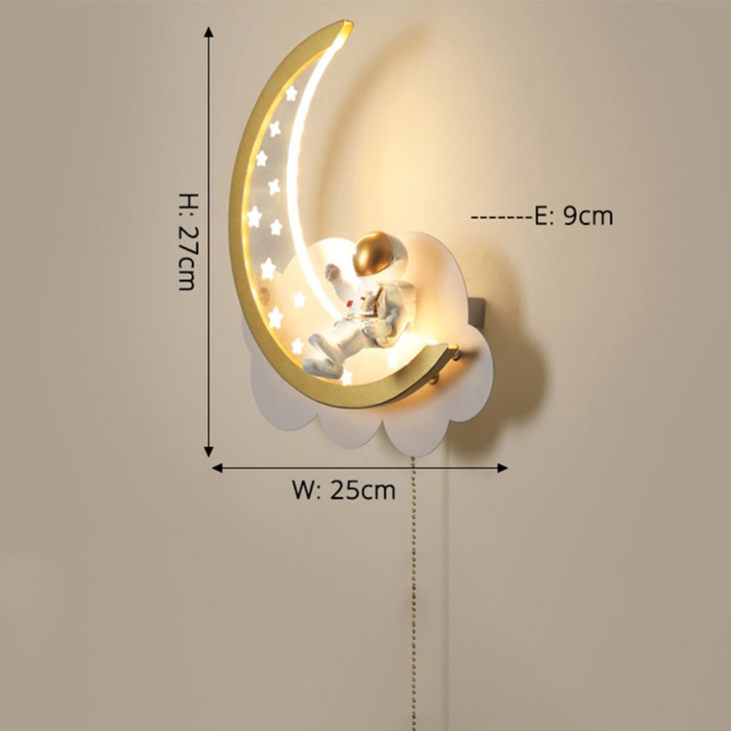 Hazel Crescent - Moon Nursery Light Fixture Childrens Lighting