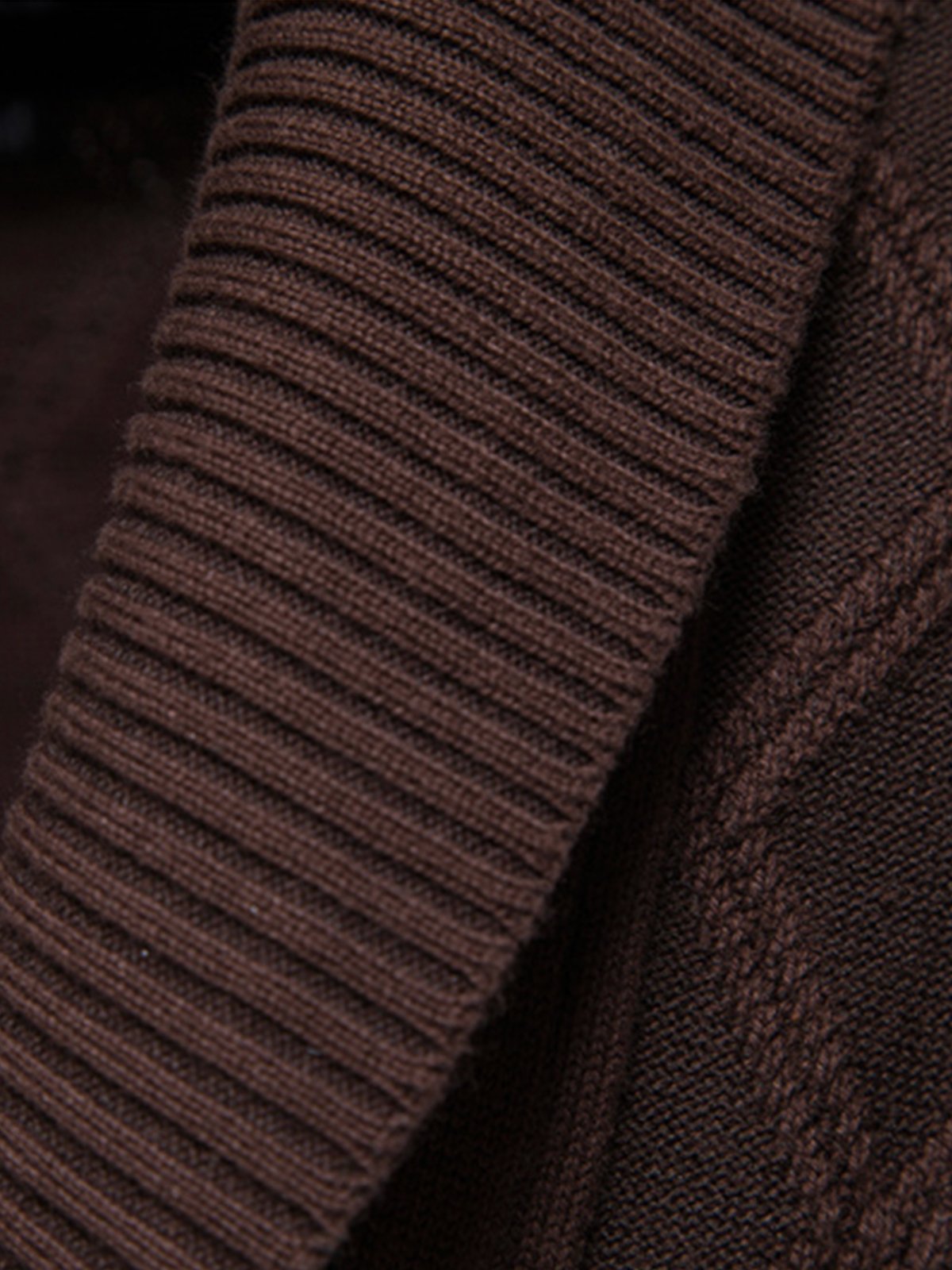 Victor Cotton Blend Cardigan – Shawl Collar Diamond Knit Button-Front Sweater