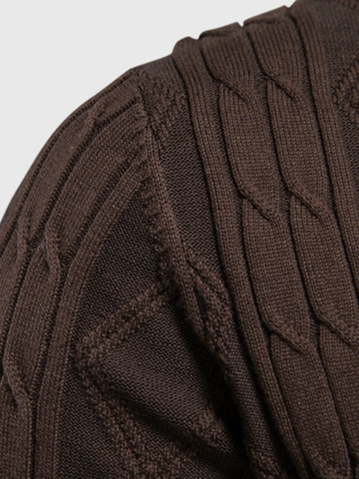 Victor Cotton Blend Cardigan – Shawl Collar Diamond Knit Button-Front Sweater