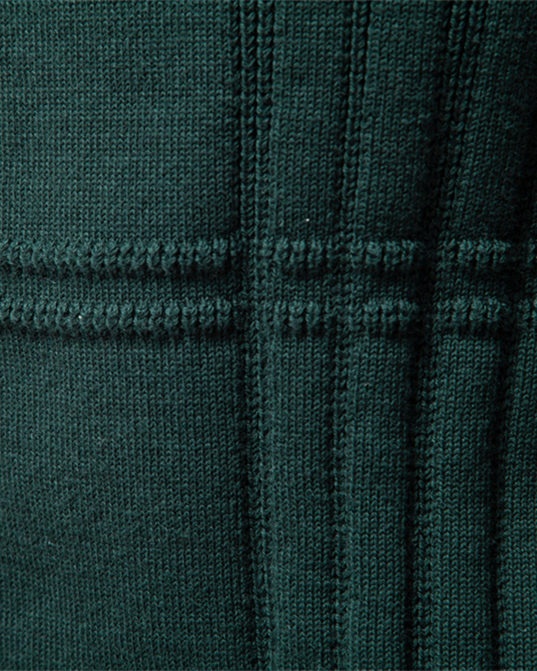 Xavier Cotton Blend Crewneck Pullover – Crosshatch Pattern Ribbed Trim Sweater