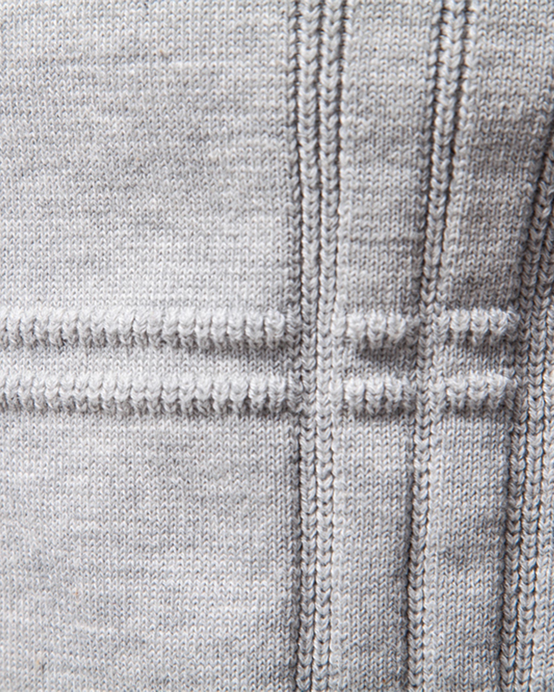 Xavier Cotton Blend Crewneck Pullover – Crosshatch Pattern Ribbed Trim Sweater