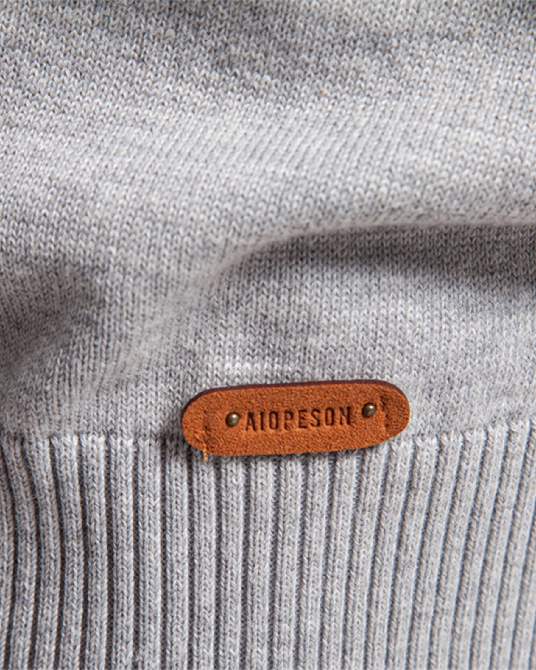 Xavier Cotton Blend Crewneck Pullover – Crosshatch Pattern Ribbed Trim Sweater